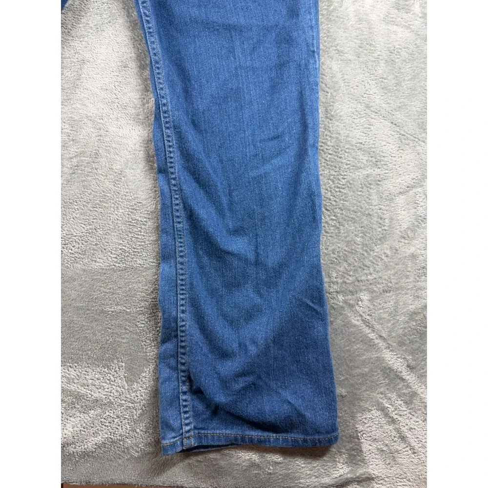 Vtg Levi's Brown Tab Straight Leg Jeans 38x30 Blue Denim Workwear Faded